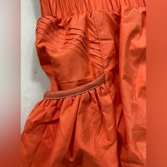 Neon Orange Gym Shorts Unbranded NWOT Size Small SKU0918 - Picture 3 of 9